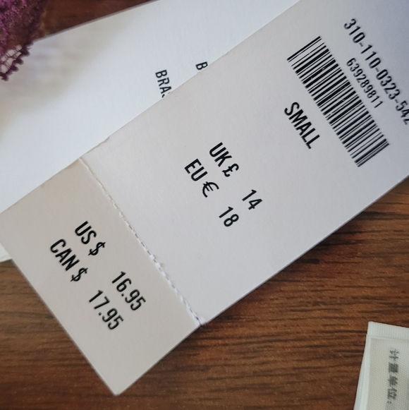 Out From Under Plum Purple Lace Racerback Bralette NWT Small Urban Outfitters - Picture 3 of 4